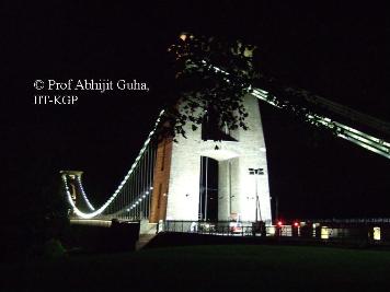 Clifton Suspension Bridge at night by Abhijit Guha